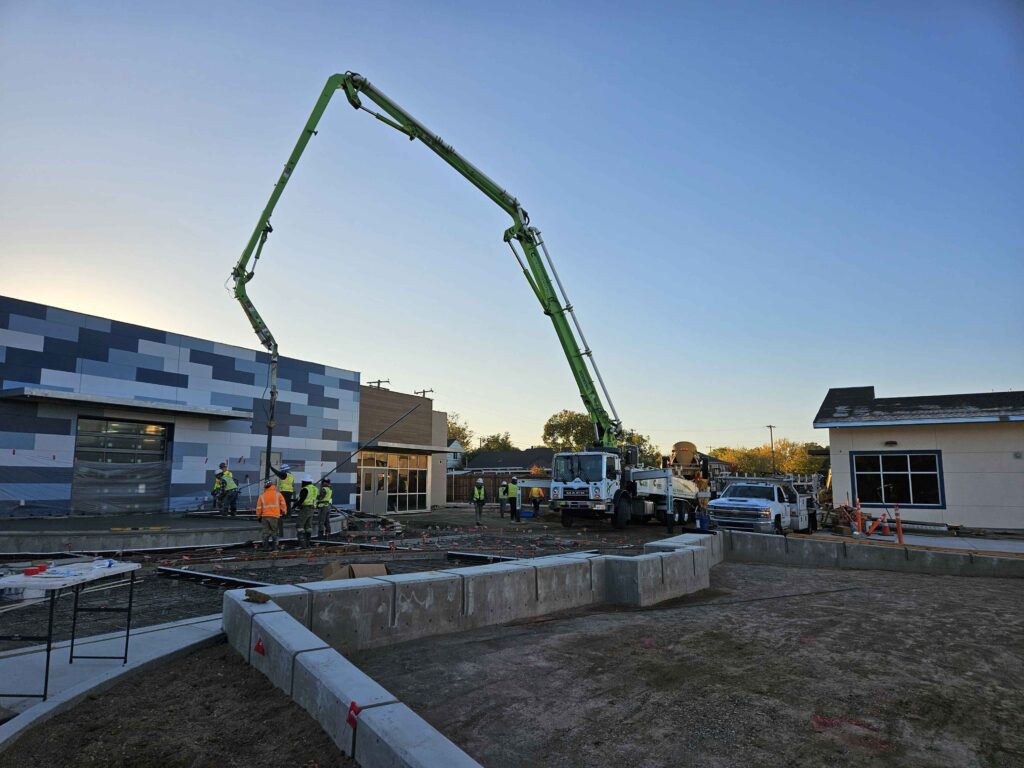 Katherine Johnson Pouring Concrete