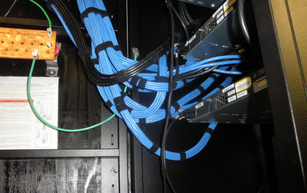 Manteca High School Wiring and Rack